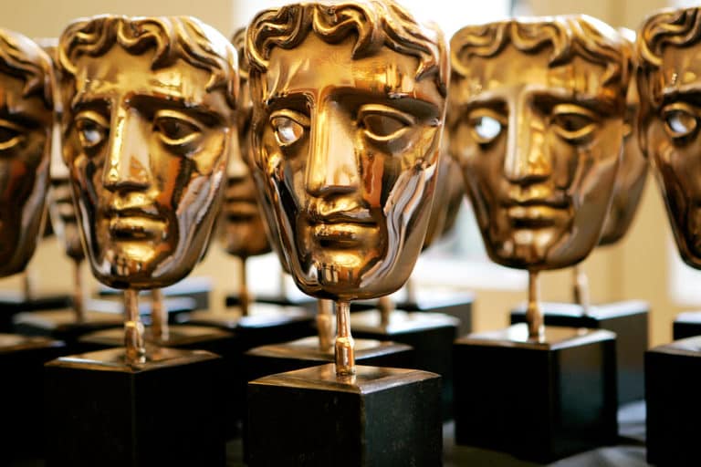 Picture of BAFTA award trophies