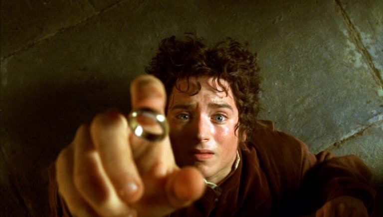 Elijah Wood as Frodo in The Lord Of The Rings