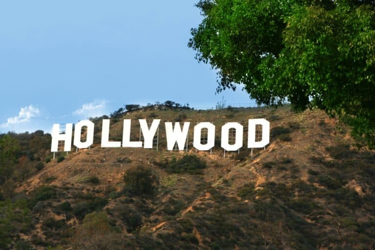 The Hollywood sign