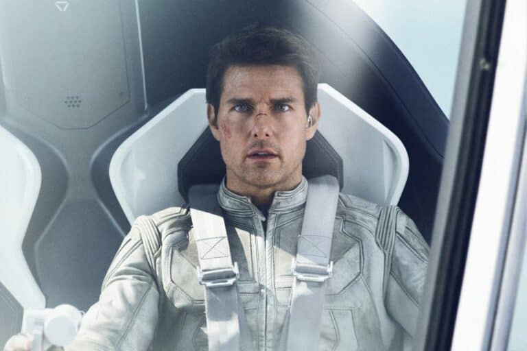 Tom Cruise in the film Oblivion