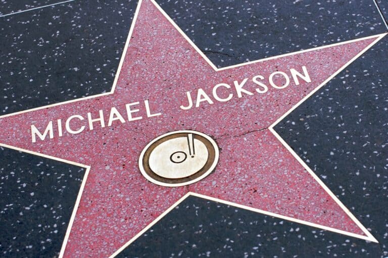 Michael Jackson star on the Hollywood Walk of Fame