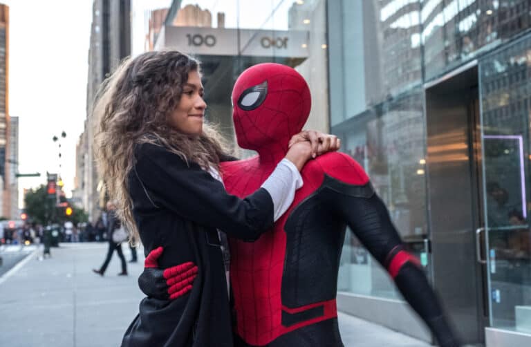 Zendaya and Tom Holland in Spider-Man Far From Home
