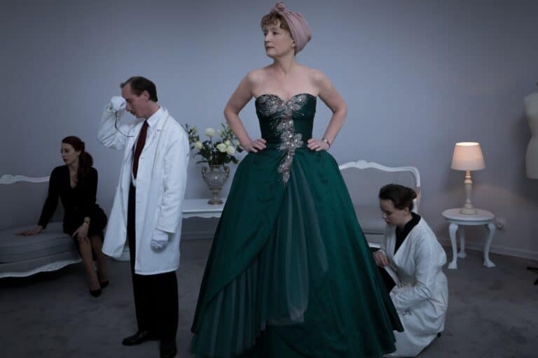 Lesley Manville in Mrs Harris Goes To Paris