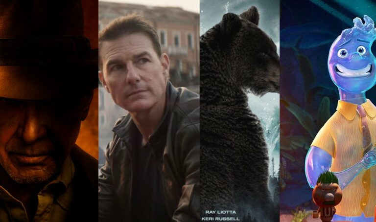 Montage of movies from 2023