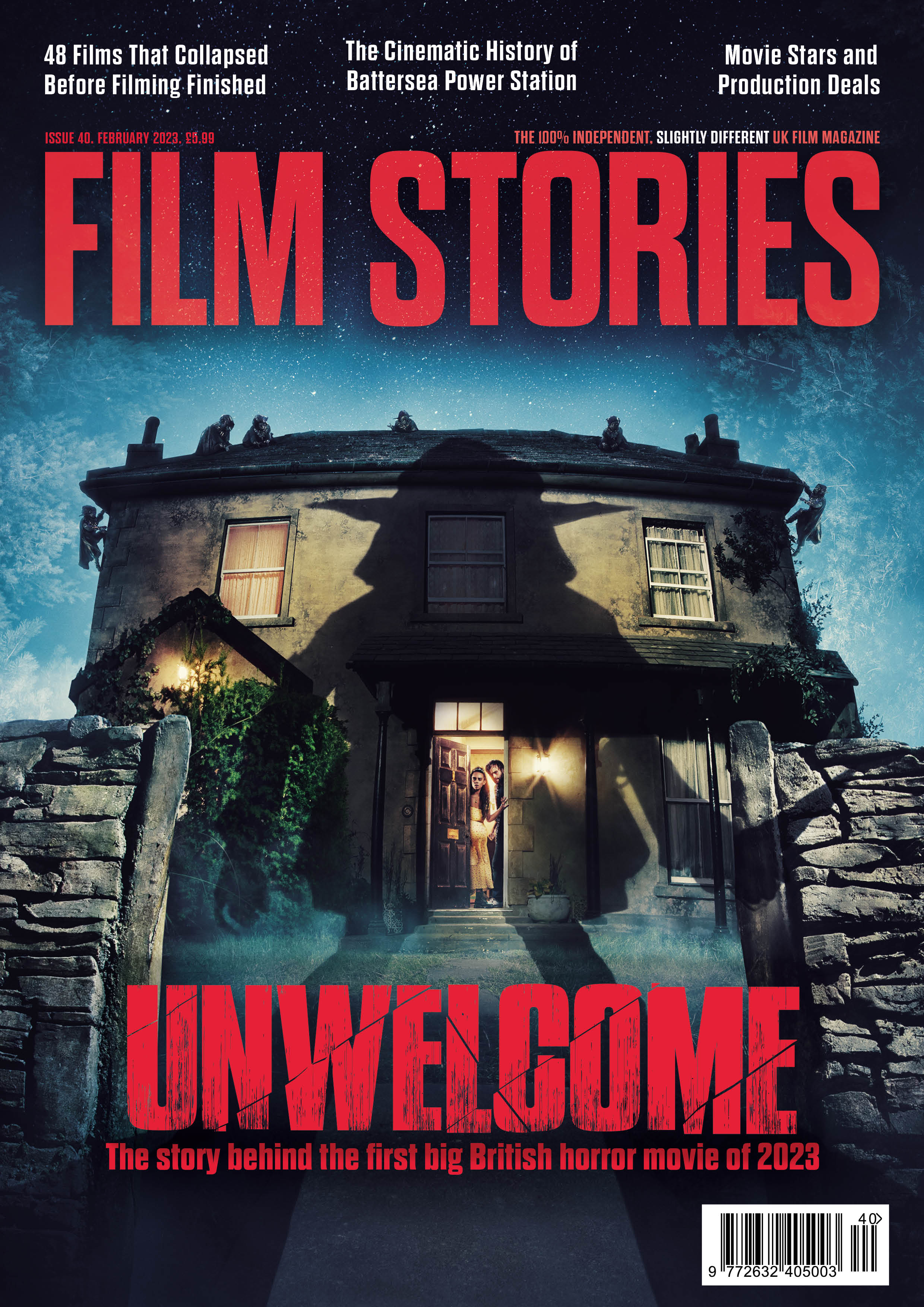 The cover of Film Stories issue 40 (February 2023) featuring Unwelcome.