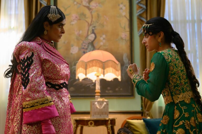 Nimra Bucha stars as Raheela and Priya Kansara as Ria Khan in director Nida Manzoor’s POLITE SOCIETY, a Focus Features release.