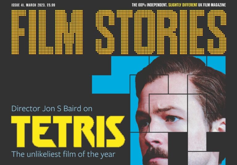 The cover of Film Stories issue 41, featuring Tetris.