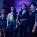 Left to right: Stephanie Hsu as Kat, Sherry Cola as Lolo, Ashley Park as Audrey and Sabrina Wu as Deadeye in Joy Ride.