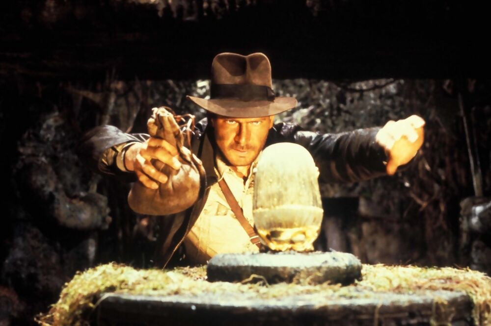 Harrison Ford as Indiana Jones in Raiders Of The Lost Ark.