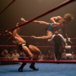 Two men wrestling in A24's The Iron Claw