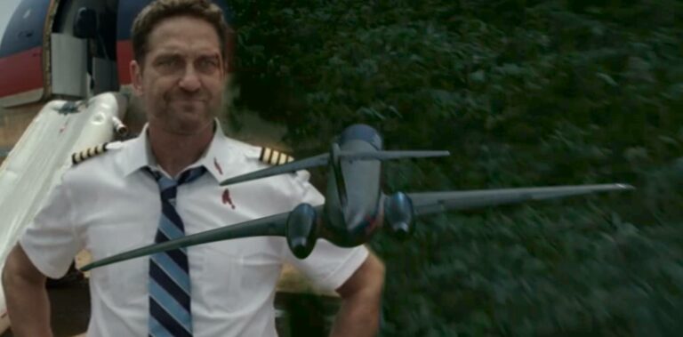 gerard butler in plane