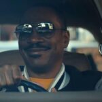 eddie murphy drives a car in beverly hills cop axel f