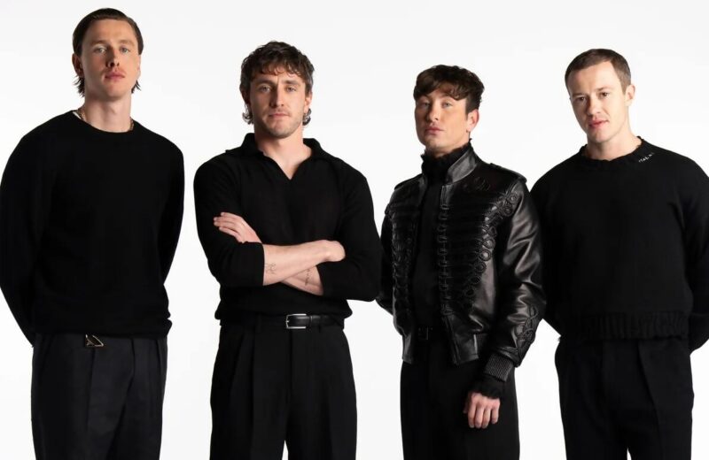 from left to right: Harris Dickinson, Paul Mescal, Barry Keoghan, Joseph Quinn