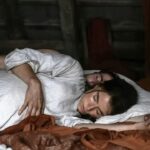 hamnet jessie buckley and paul mescal in bed sleeping