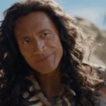 Dwayne Johnson and his wig in Moana