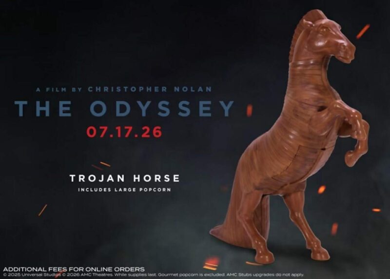 The Trojan popcorn bucket