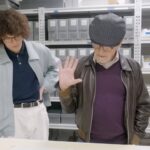 Steven Spielberg and Reece Fedlman at the Amblin Archives